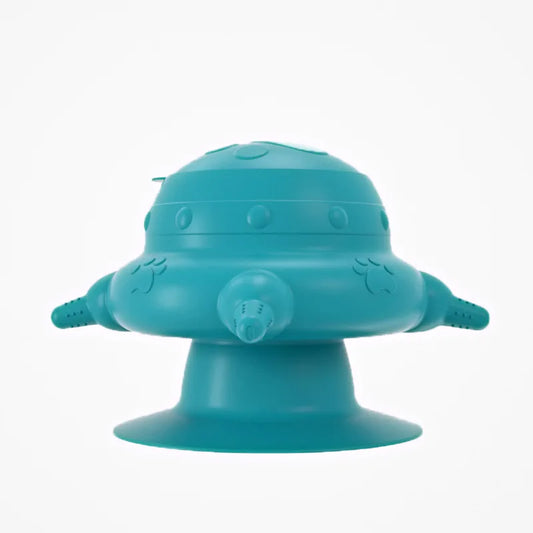 Mangeoire de Sevrage à Lait pour Chiot 250 ml – Station d’Allaitement 4 Tétines avec Base Ventouse Antidérapante