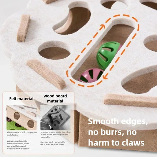 Jouet interactif pour chat – Boîte labyrinthe de stimulation mentale