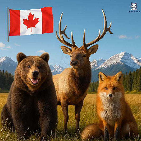 Animaux sauvages en liberté dans une forêt, illustrant la nouvelle loi canadienne de protection des grands singes et des éléphants