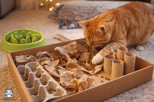 Foraging pour chat : 12 idées simples pour transformer les repas en chasse au trésor