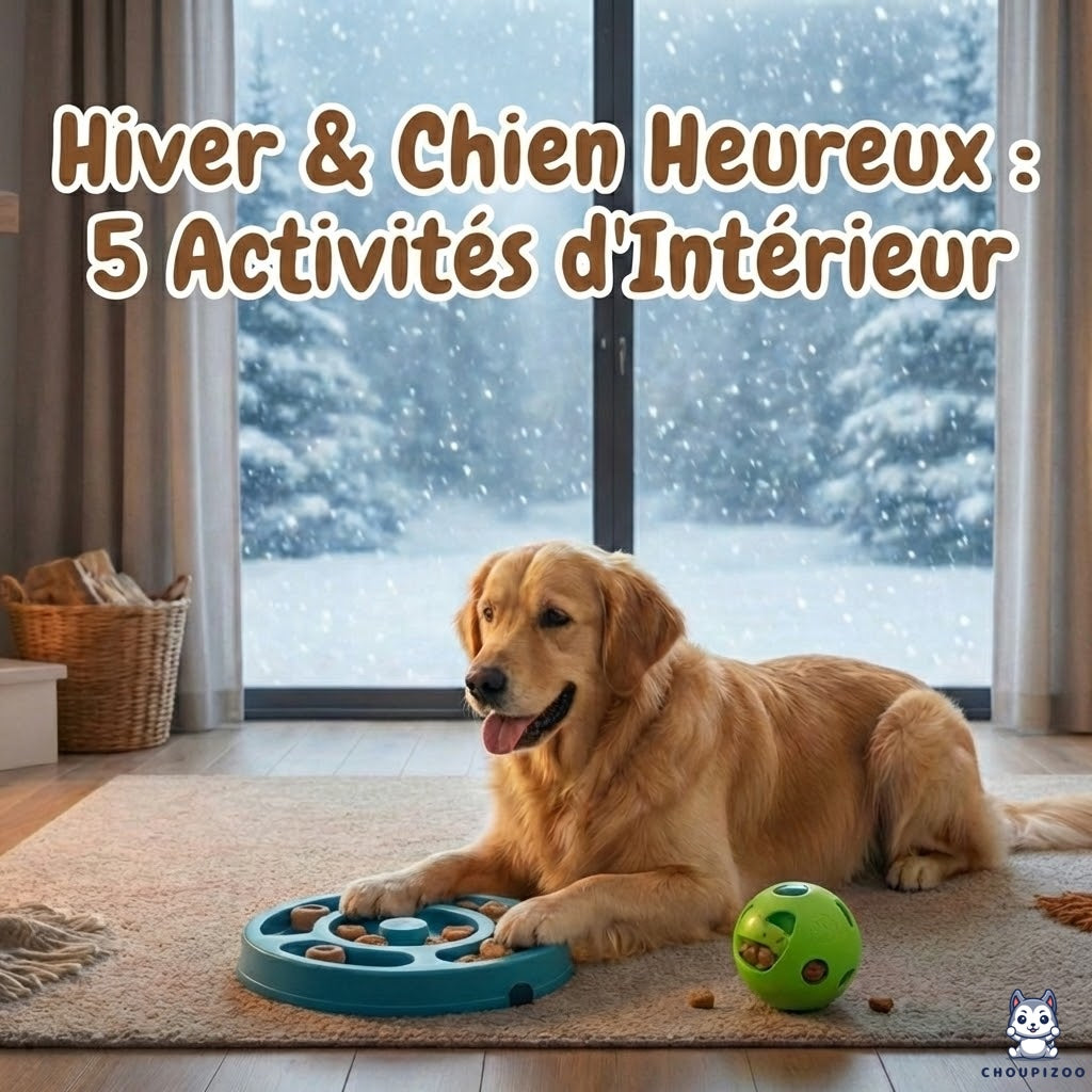 Il fait trop froid pour sortir ? 5 façons d'épuiser votre chien mentalement (sans quitter le salon)
