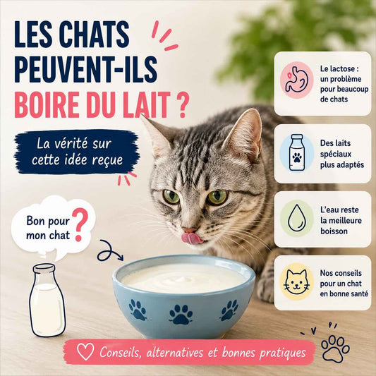 Chat devant un bol de lait illustrant l'article Les chats peuvent-ils boire du lait