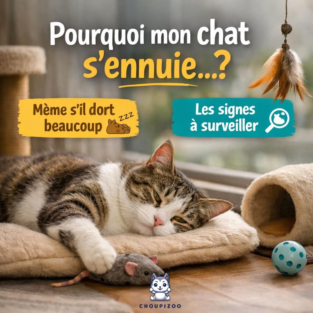 Pourquoi mon chat s’ennuie (même s’il dort beaucoup) ?