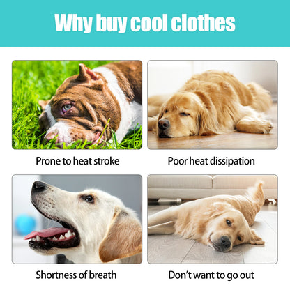 Cooling Vest - Breathable Dog Vest for Hot Summer Days - Adjustable & Lightweight Cooling Jacket with Reflective Strips
