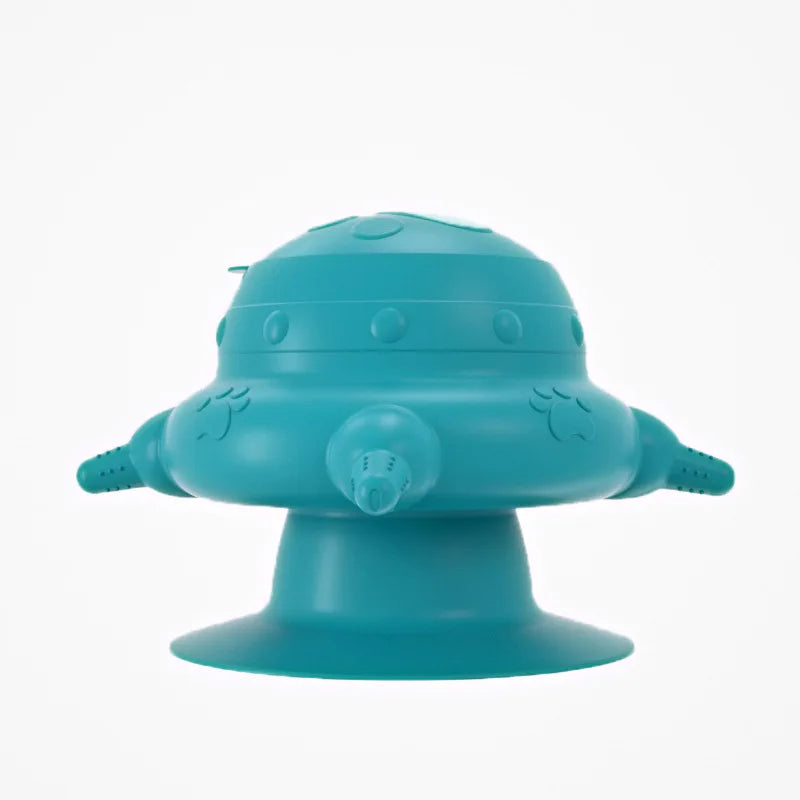 Mangeoire de Sevrage à Lait pour Chiot 250 ml – Station d’Allaitement 4 Tétines avec Base Ventouse Antidérapante