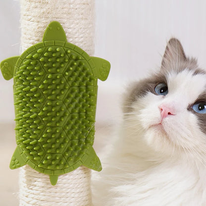 Brosse murale d’angle pour chat – massage et toilettage