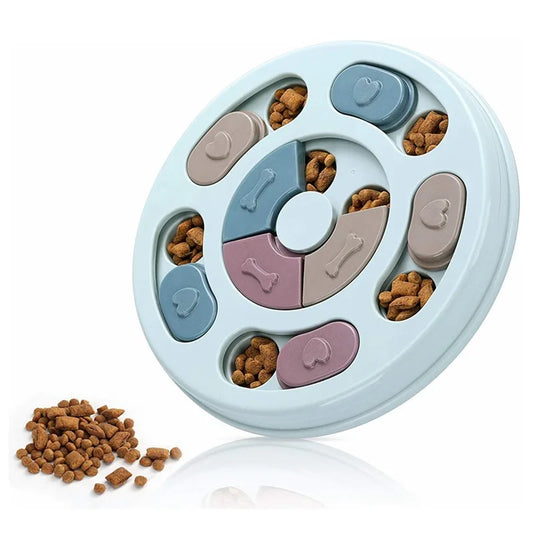 Bol Educatif Anti-Glouton – Jeu d’Intelligence & alimentation lente pour Chiens et Chats