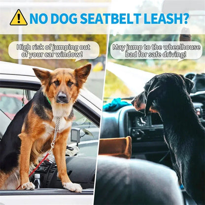 Ceinture de sécurité extensible pour chien – laisse voiture réfléchissante