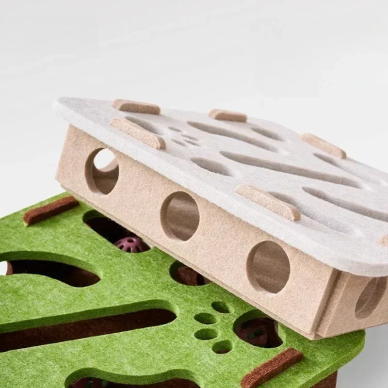 Jouet interactif pour chat – Boîte labyrinthe de stimulation mentale