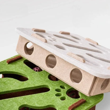 Jouet interactif pour chat – Boîte labyrinthe de stimulation mentale
