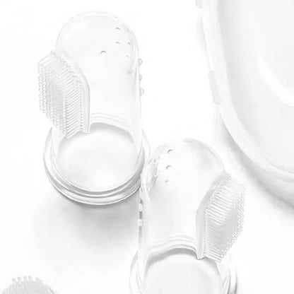 Brosse à Dents à Doigt en Silicone 360° pour Chat & Chien (Anti-Tartre & Mauvaise Haleine)