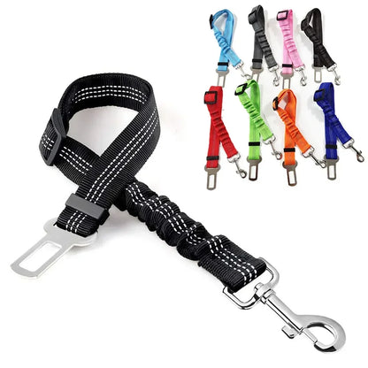 Ceinture de sécurité extensible pour chien – laisse voiture réfléchissante