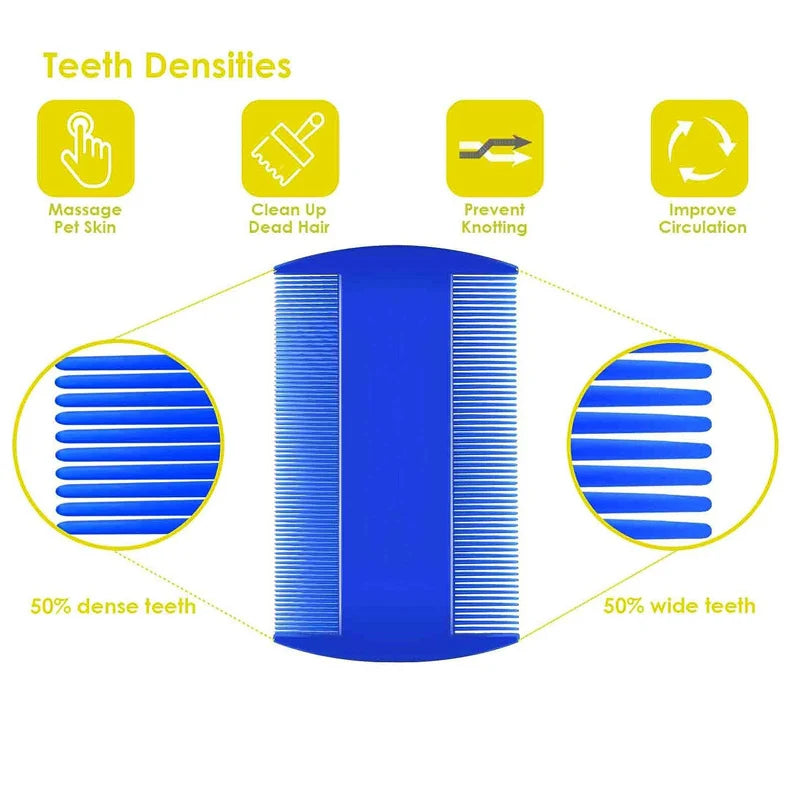 4pcs Pet Comb Beauty Removal Fleas Lice Dandruff Knots Floating Hair Cleaning Set Dogs Cats Hair Pet Supplies Accessories