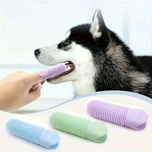 Brosse à Dents 360° en Silicone – Nettoyage Doux & Efficace pour Chiens et Chats