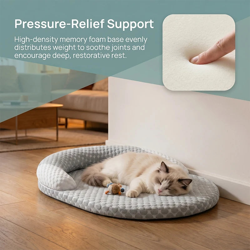 Coussin rafraîchissant pour chien et chat – lit d’été respirant Ice Silk