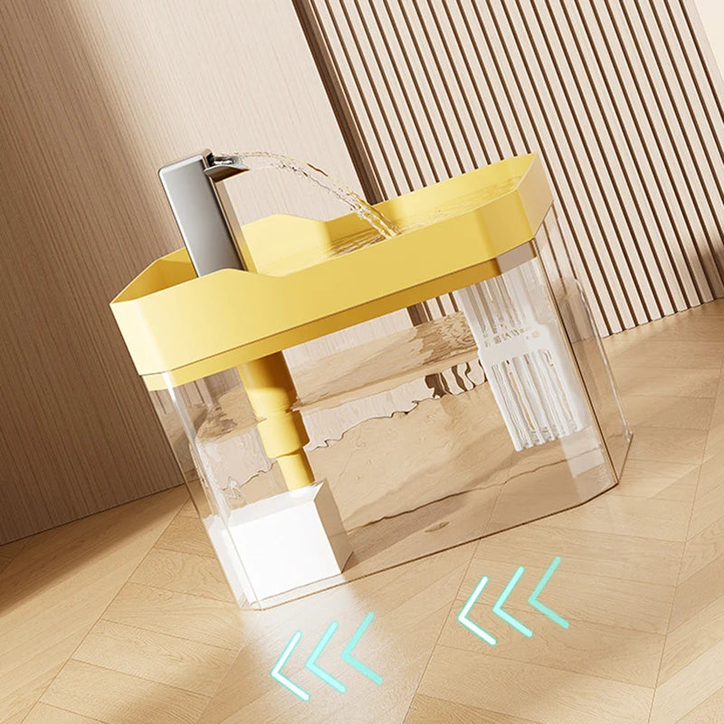 Fontaine à eau transparente pour chat et petit chien – 1,5 L silencieuse