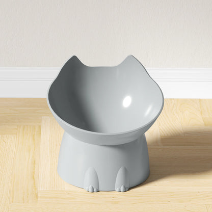 WhiskerWare™ — Gamelle Élevée Antidérapante et Inclinée pour Chats