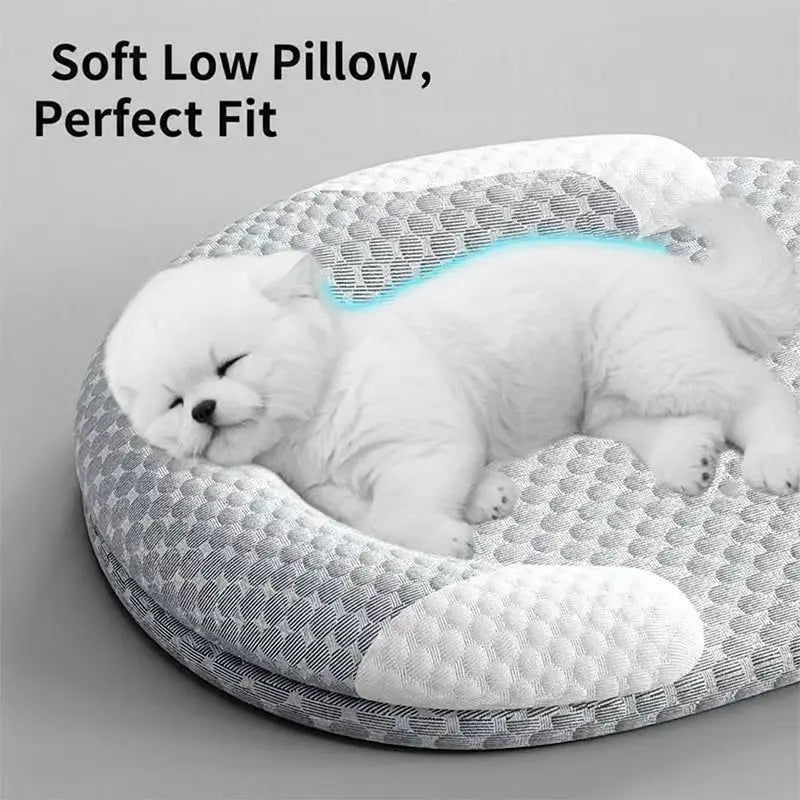 Coussin rafraîchissant pour chien et chat – lit d’été respirant Ice Silk