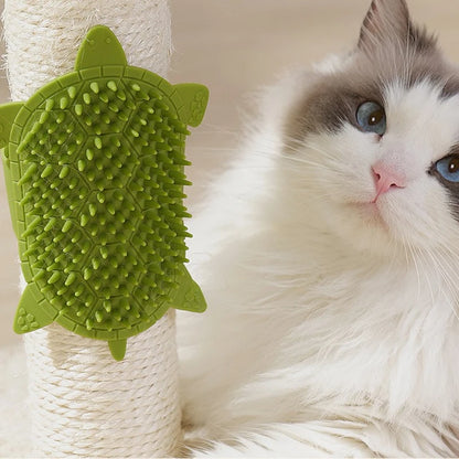 Brosse murale d’angle pour chat – massage et toilettage