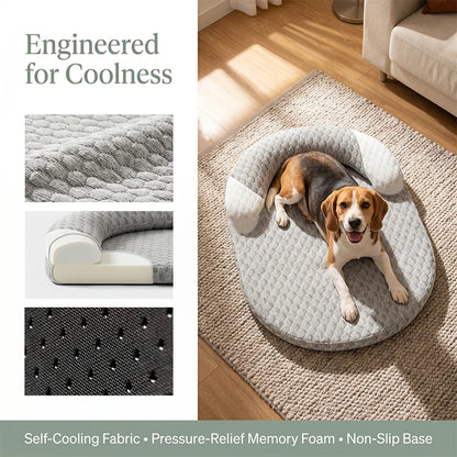 Coussin rafraîchissant pour chien et chat – lit d’été respirant Ice Silk