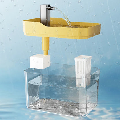 Fontaine à eau transparente pour chat et petit chien – 1,5 L silencieuse