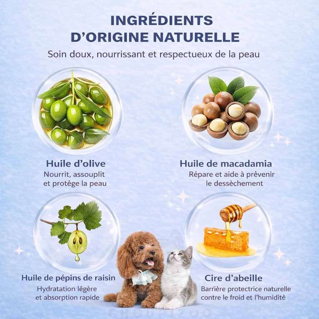 Baume Hydratant Pattes & Truffe – Chiens et Chats